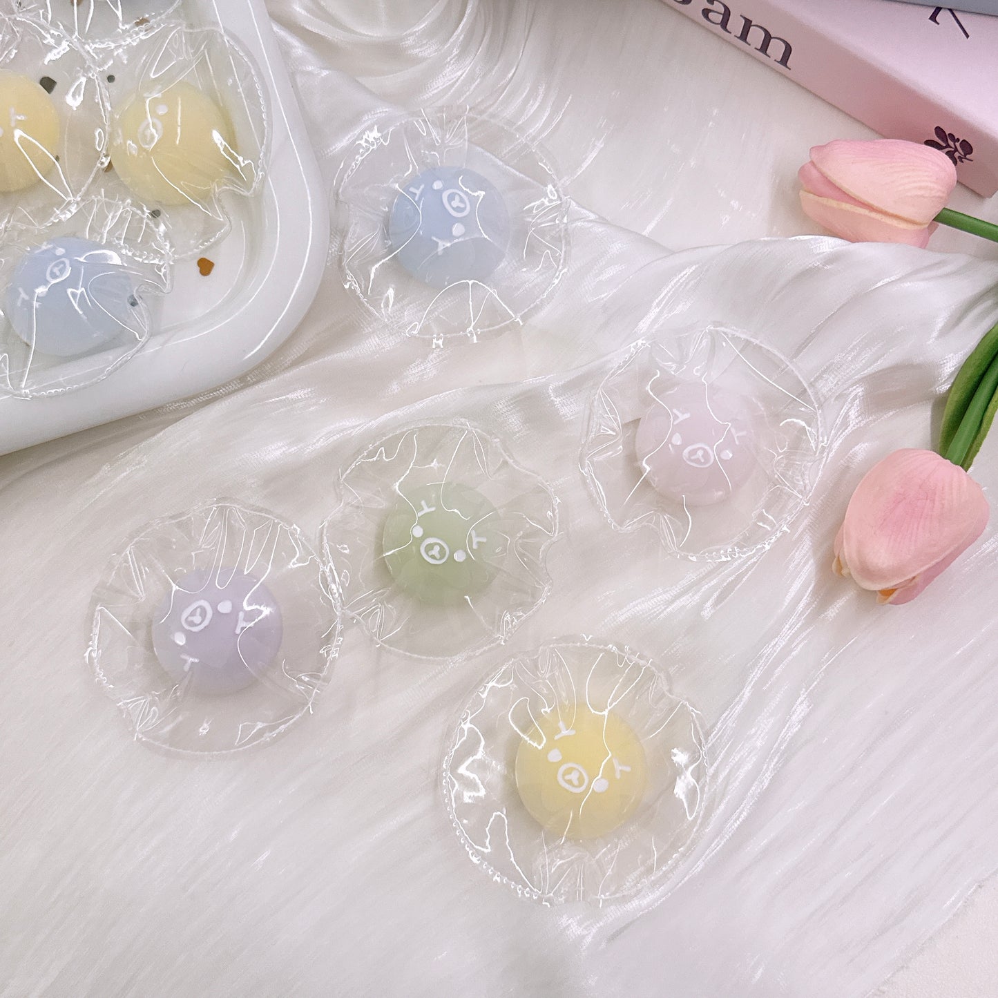 リラックマ 餡入りお団子シリーズ 手作りスクイーズ 食品グレードシリコン ストレス解消 遅回弾 トレンドチャーム【全店5,000円以上で送料無料】