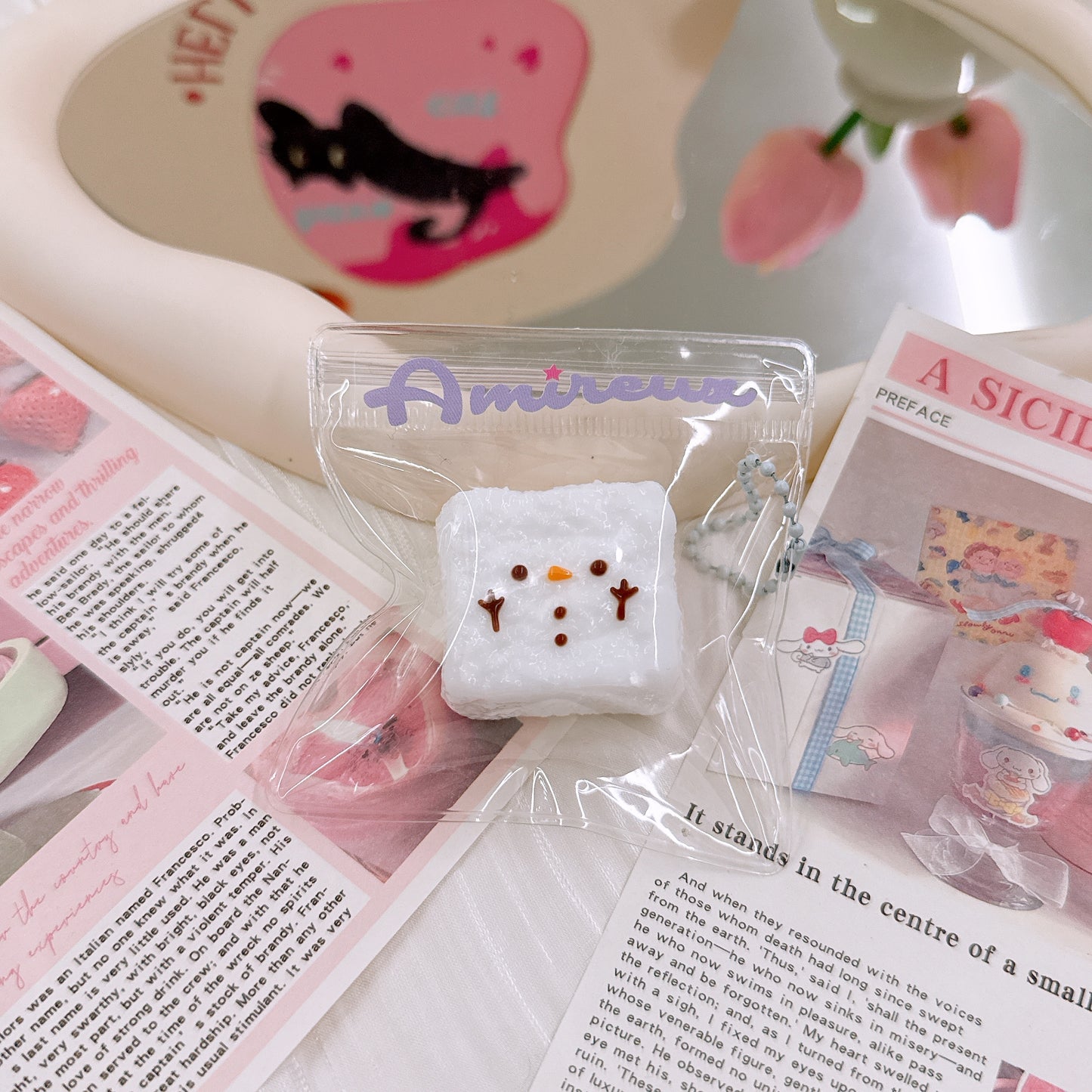 冬の雪だるまシリーズ 手作り高級スクイーズ 食品グレードシリコン ストレス解消スローリバウンド トレンドアクセサリー【全店5,000円以上で送料無料】
