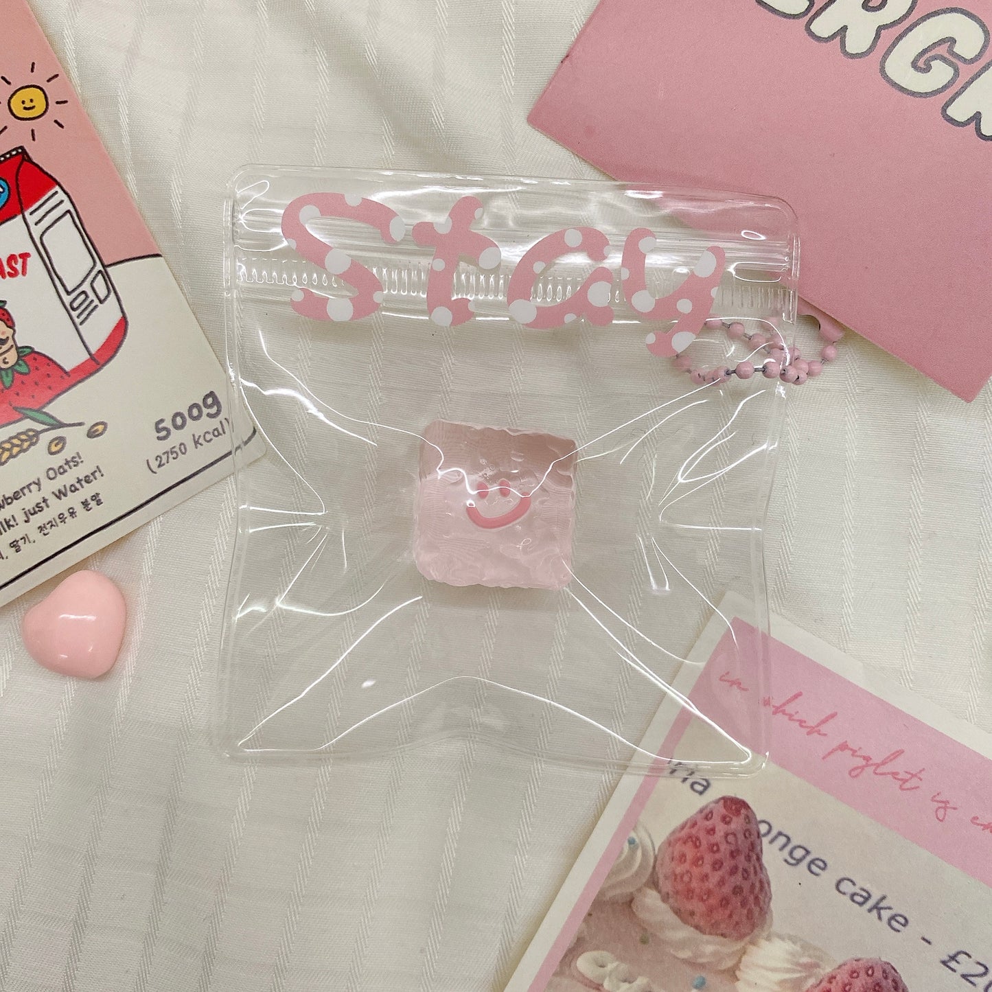 透明レインボー氷ブロック 食品グレードのシリコン製 ぷにぷにストレス解消玩具 ゆっくり戻る回弾 おしゃれなトレンドグッズ・ストラップ【全店5,000円以上で送料無料】