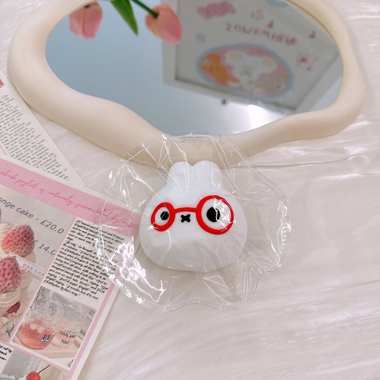 メガネ ミッフィー 手作り精巧スクイーズ 食品グレードシリコン ストレス解消スローリバウンド トレンド玩具【全店5,000円以上で送料無料】