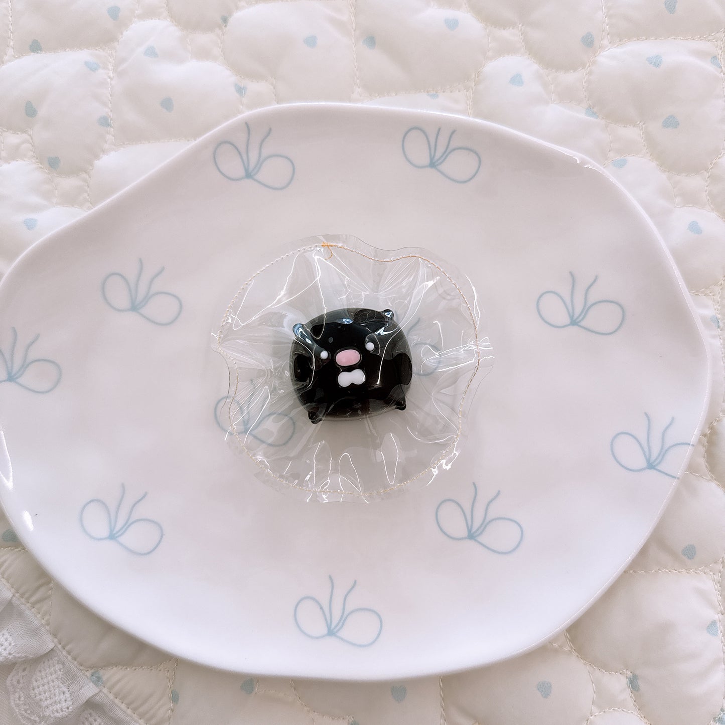 黒白ブタシリーズ 食品グレードシリコン スクイーズ ストレス解消 ゆっくり戻り おしゃれチャーム【全店5,000円以上で送料無料】