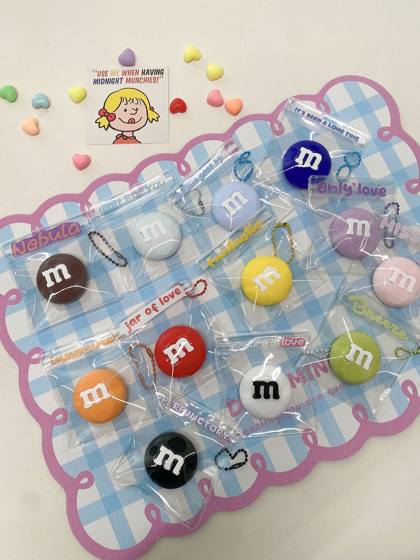 M&M'sスクイーズシリーズ（食品グレードシリコン・スローリバウンド・トレンドおもちゃストラップ）【全店5,000円以上で送料無料】