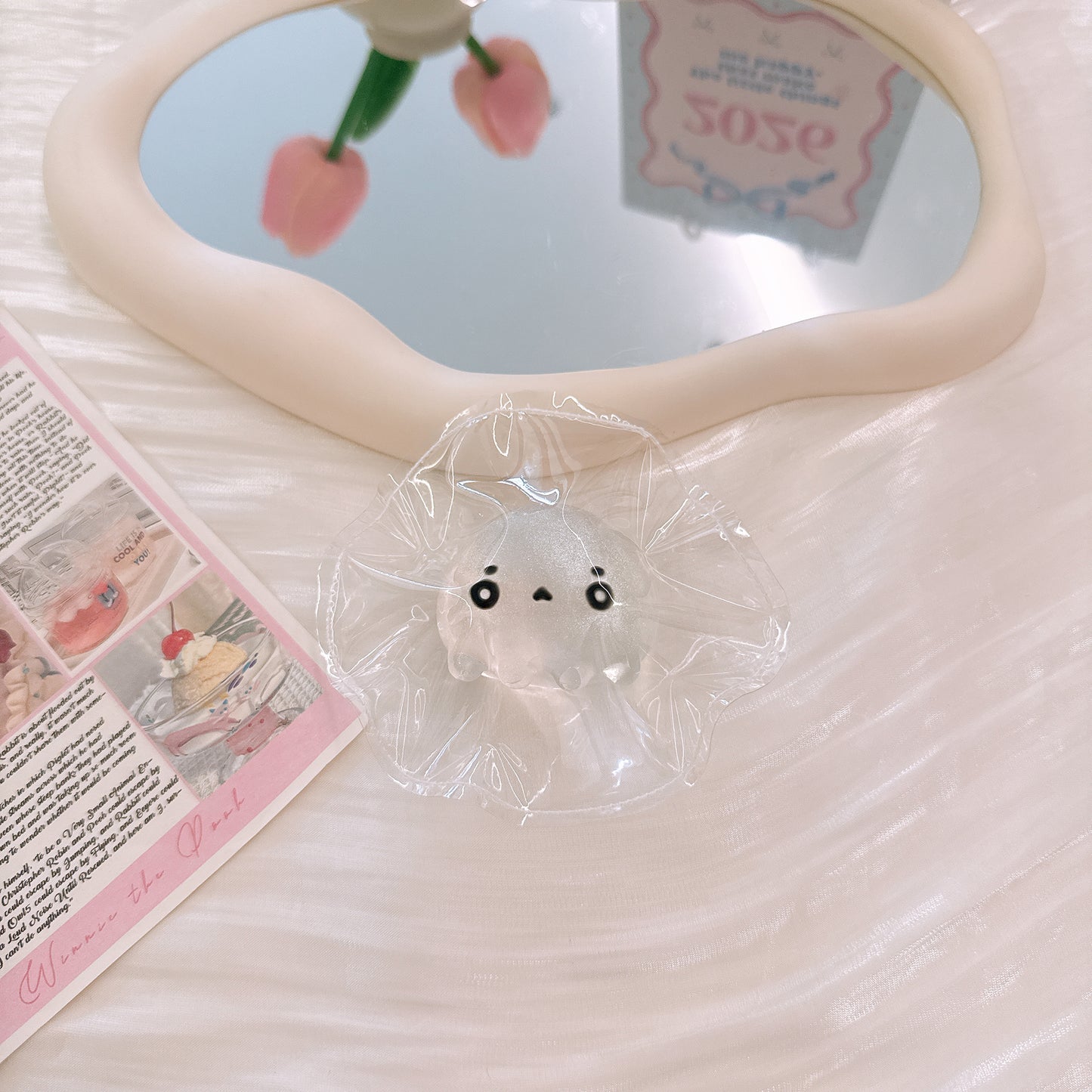 透明パールクラゲ 手作り精巧スクイーズ 食品グレードシリコン ストレス解消スローリバウンド トレンド玩具【全店5,000円以上で送料無料】